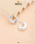 C-Type Stud Earrings - House Of Zarish