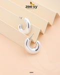 C-Type Stud Earrings - House Of Zarish