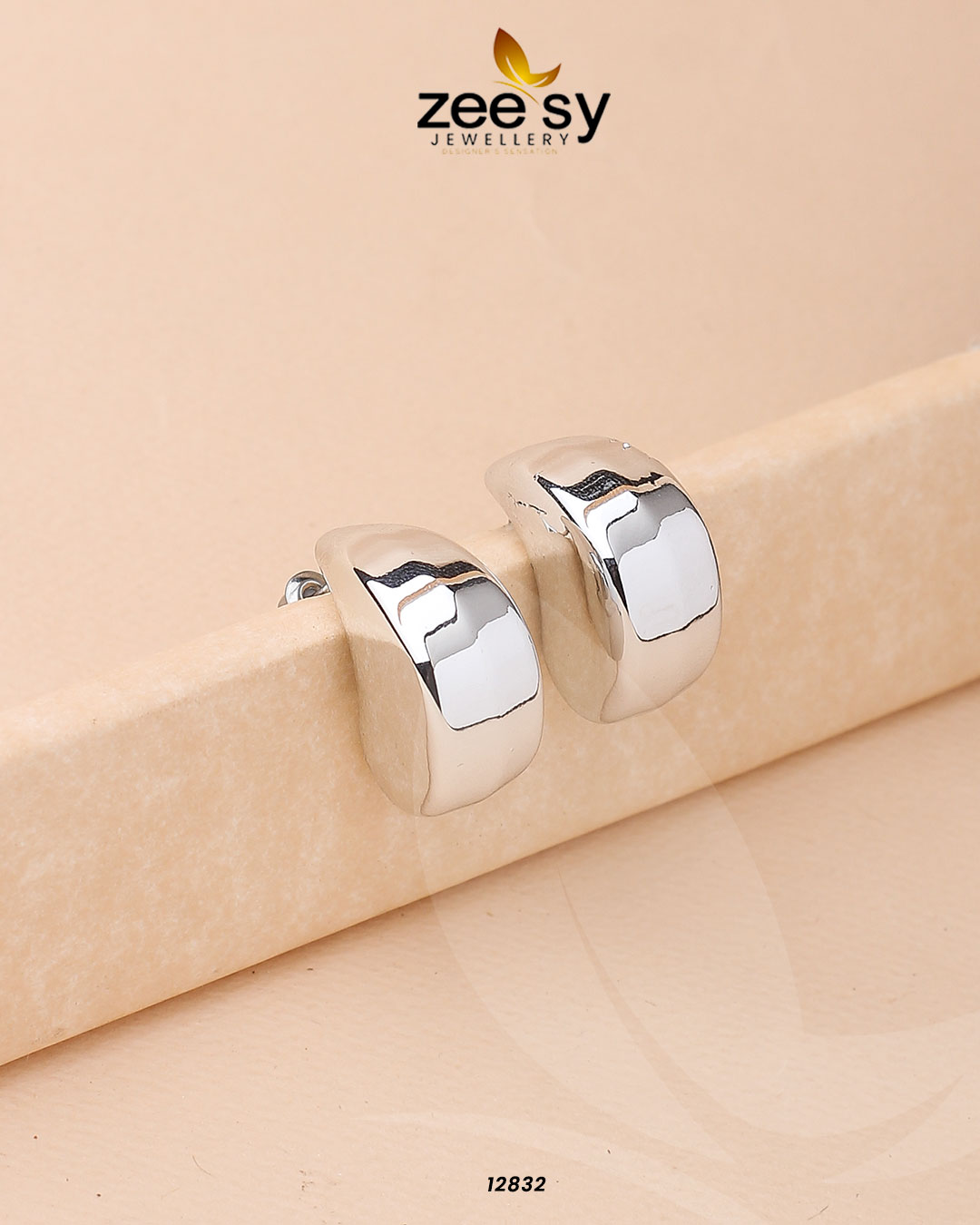 Crescent Hoop Earrings - House Of Zarish