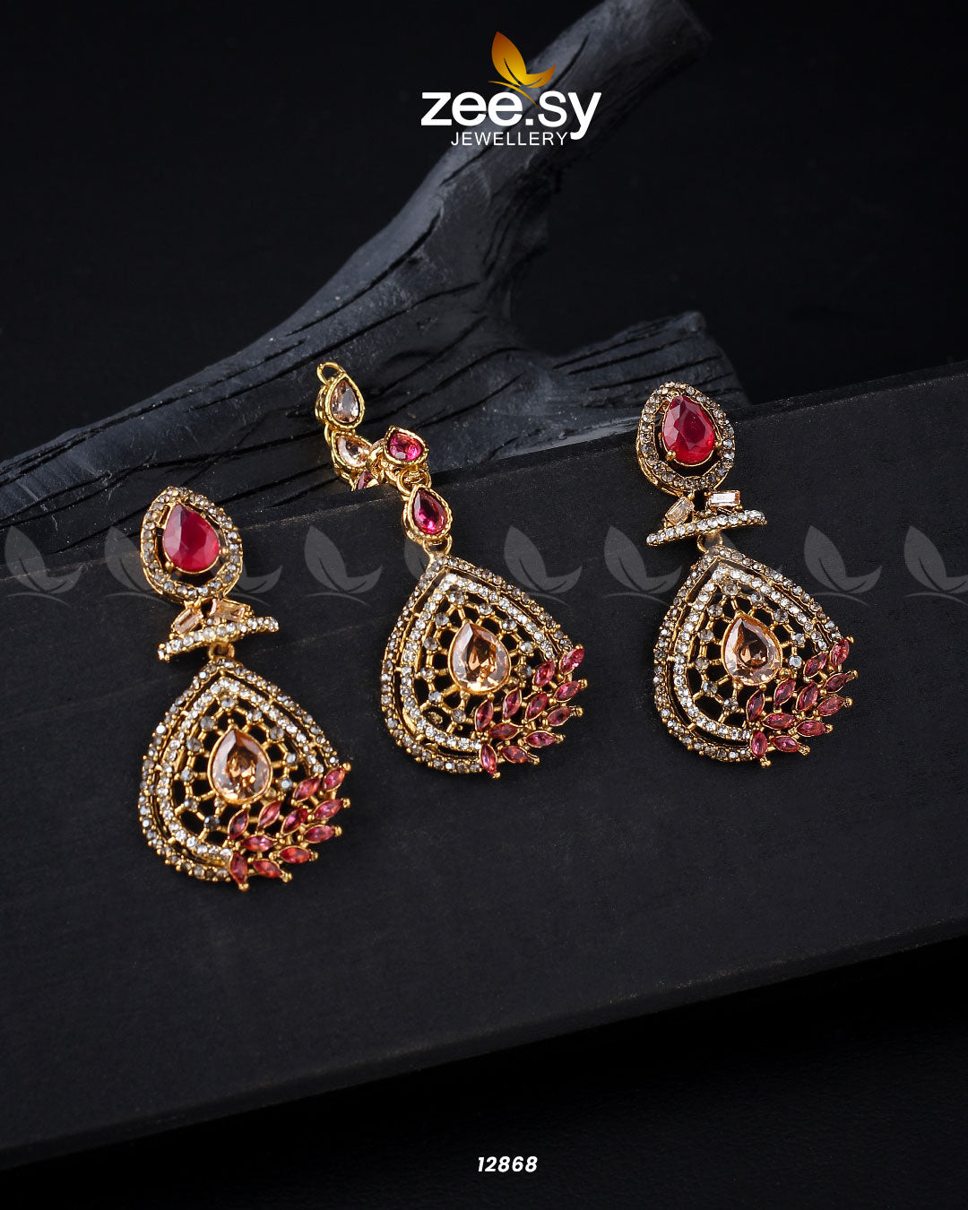 Plumeria Earrings - House Of Zarish