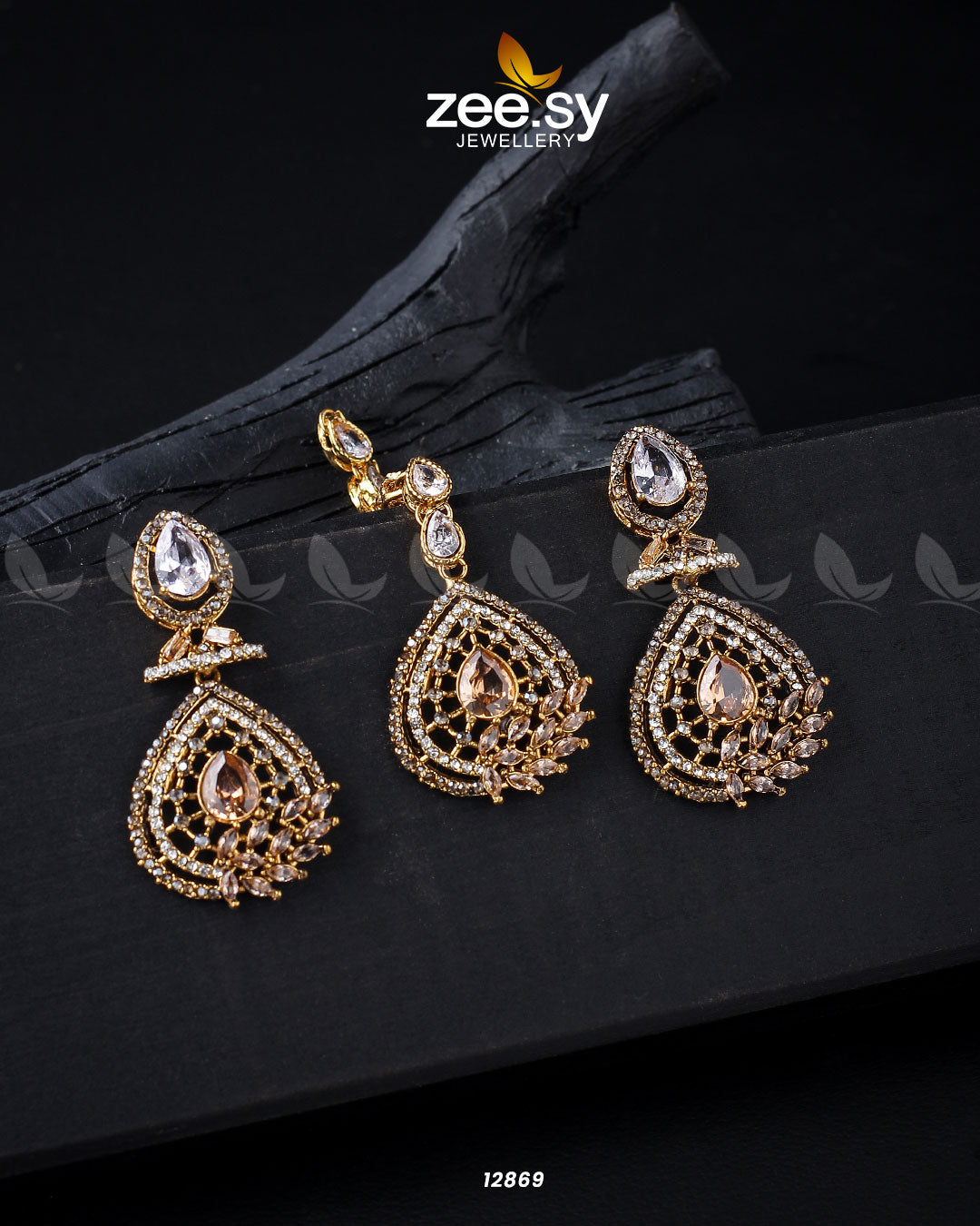 Plumeria Earrings - House Of Zarish