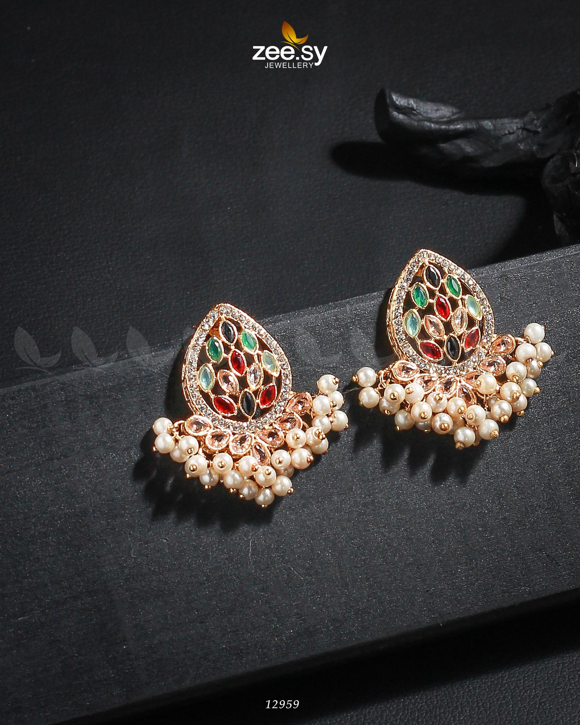 Faisha Earrings - House Of Zarish