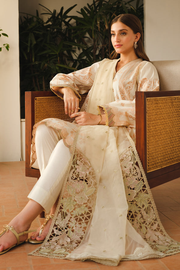 Baroque | Luxury Pret 24 | LAWN UF-662 - House Of Anaya