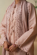Cross Stitch | Chikankari Lawn 25 | PALE MAUVE - House Of Anaya