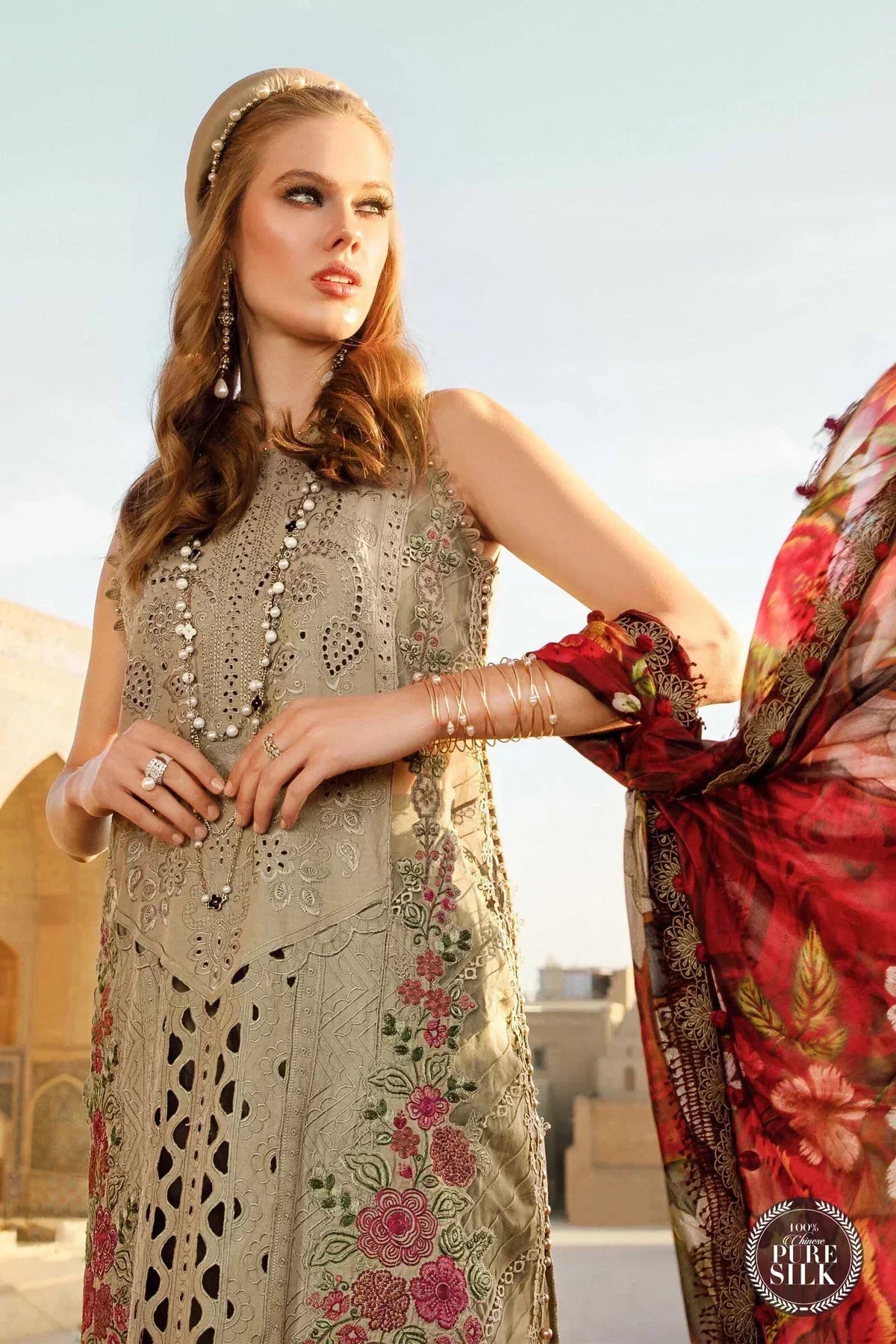 Maria B | Luxury Lawn | D-2313-A - House Of Anaya