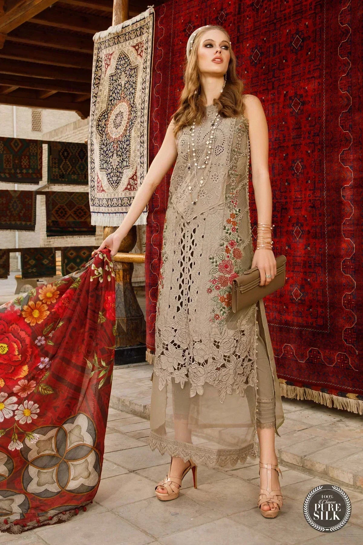 Maria B | Luxury Lawn | D-2313-A - House of Zarish