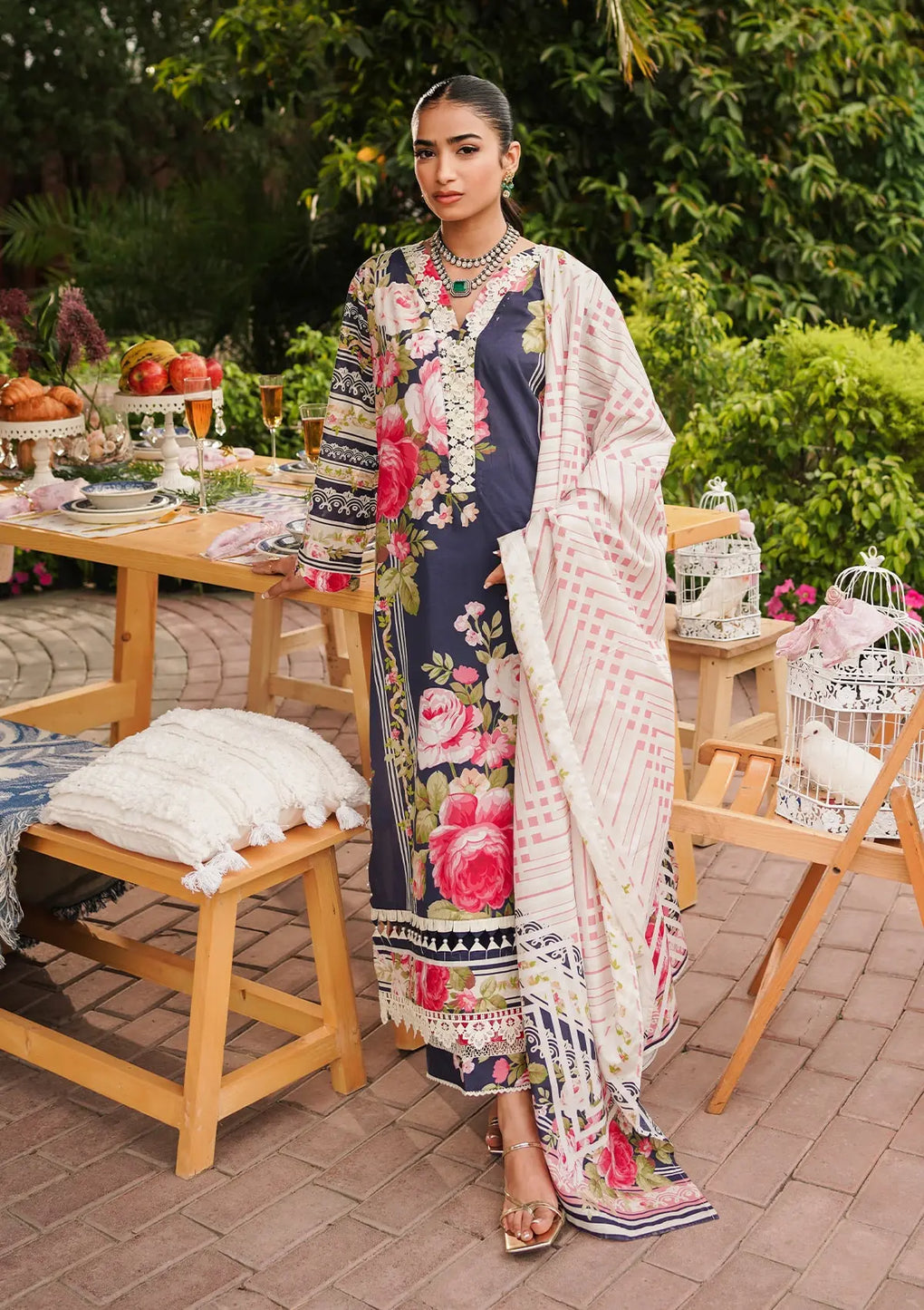 Elaf Premium | Printed Collection 24 | EEP-05B - Amica - House Of Anaya
