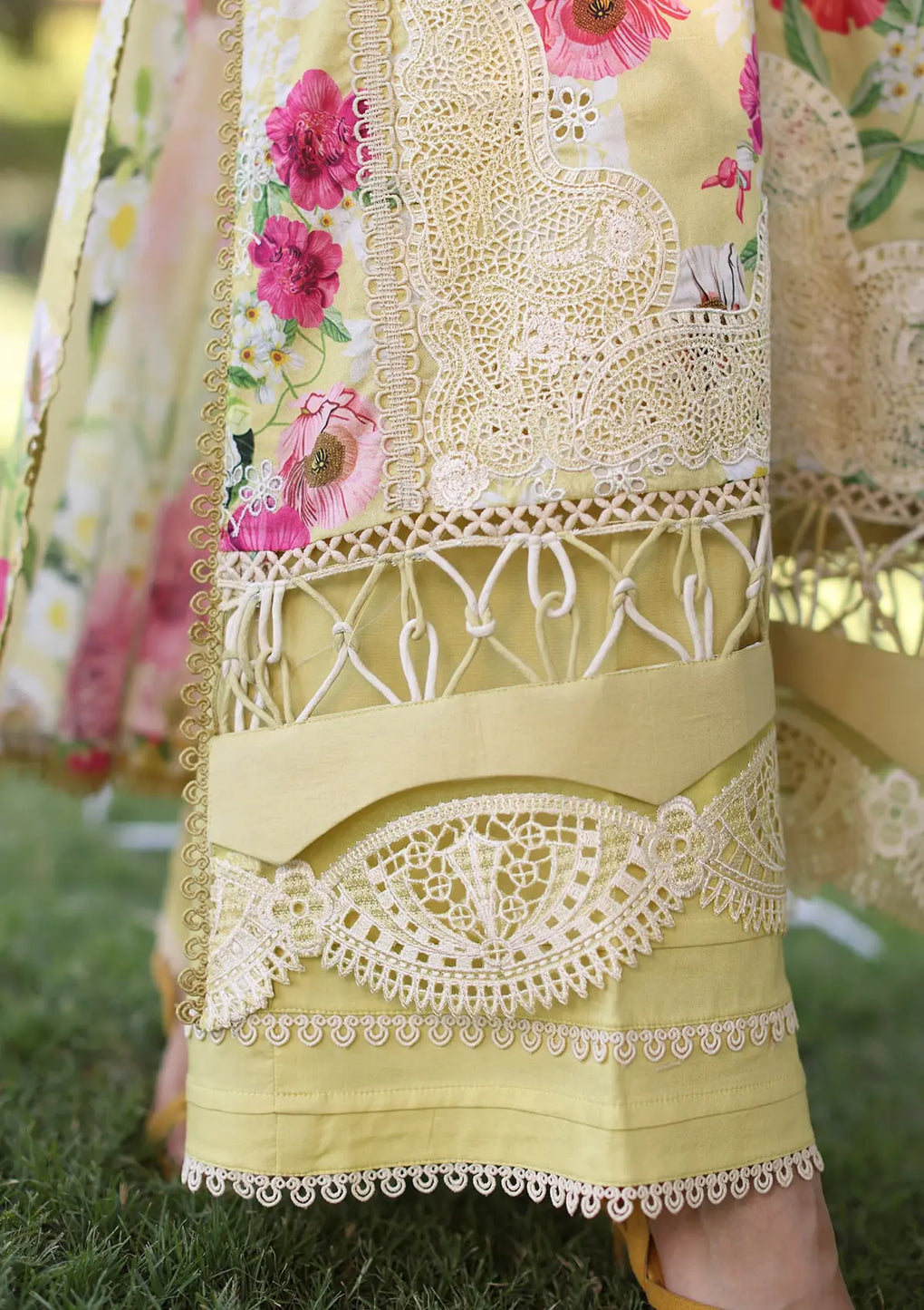 Elaf Premium | Prints Chikankari 24 | 06A SUNSHINE BOUQUET - House Of Anaya