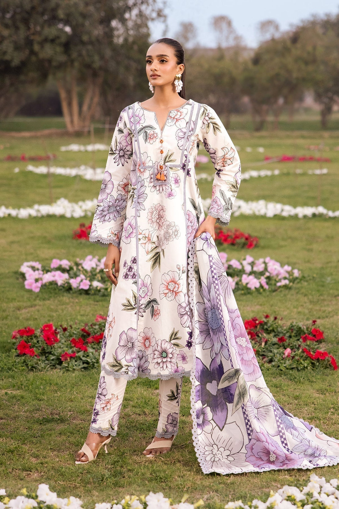Alizeh | Sheen Lawn Prints 24 | TUBEROSE - House Of Anaya