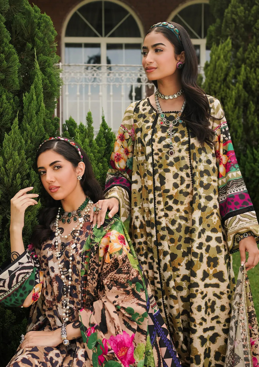 Elaf Premium | Printed Collection 24 | EEP-06A - Menagerie - House Of Anaya
