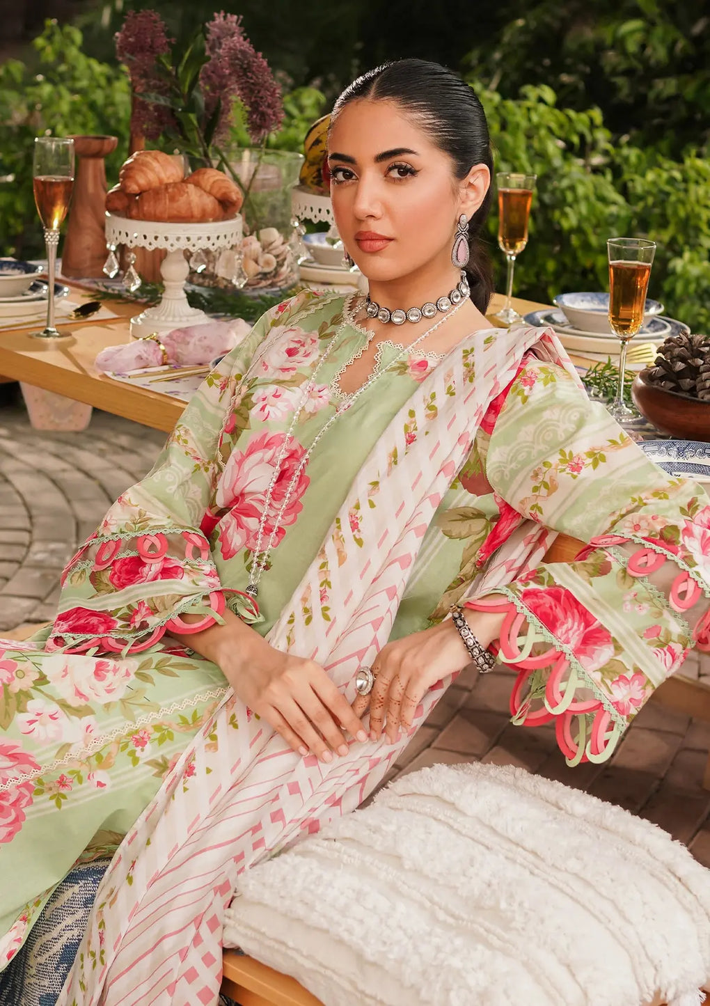 Elaf Premium | Printed Collection 24 | EEP-05A - Mint To Be - House Of Anaya