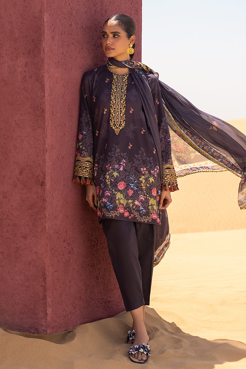 Cross Stitch | Eid Lawn 24 | GRAVEL - House Of Anaya