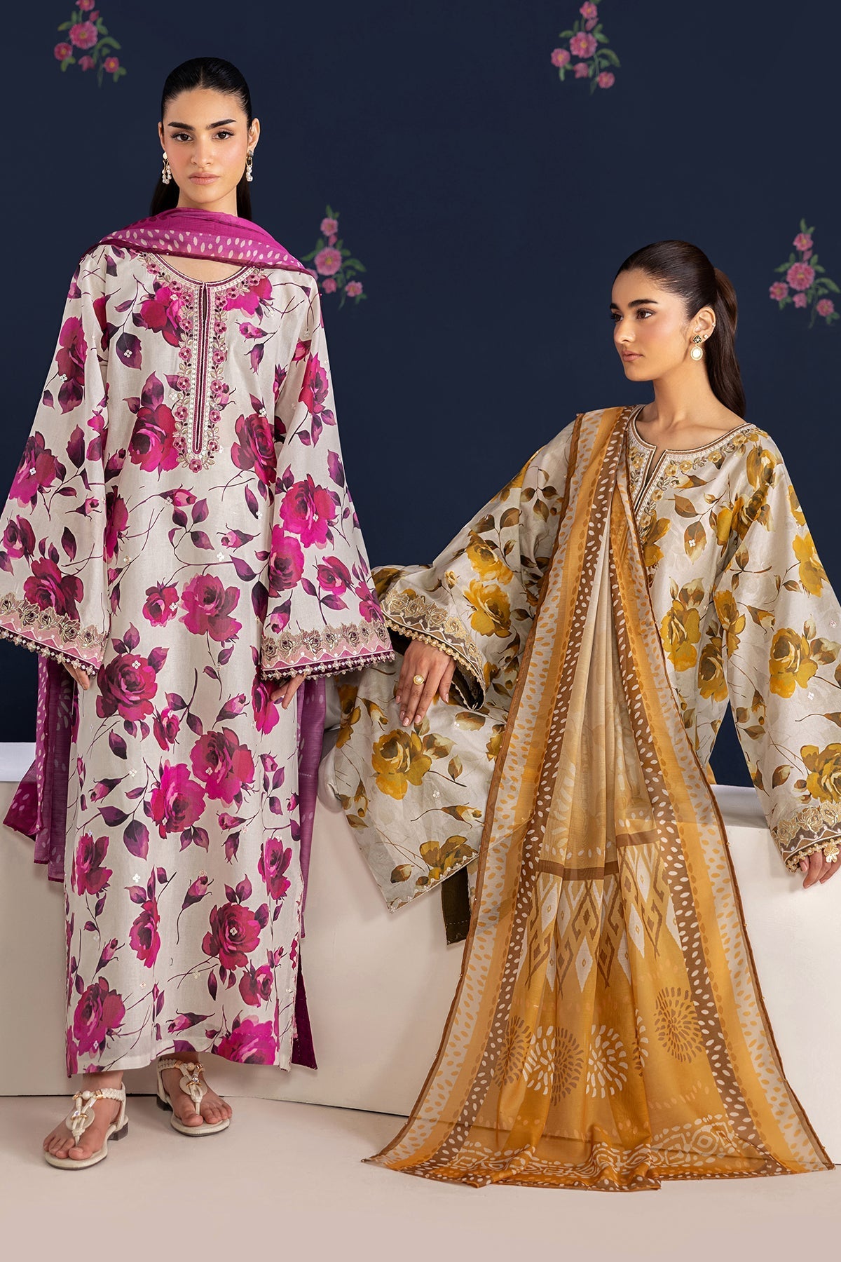 Baroque | Embroidered Lawn | SF-4462