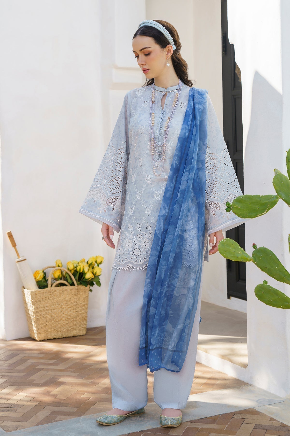 Baroque | Luxury Pret 24 | LAWN UF-582 - House Of Anaya