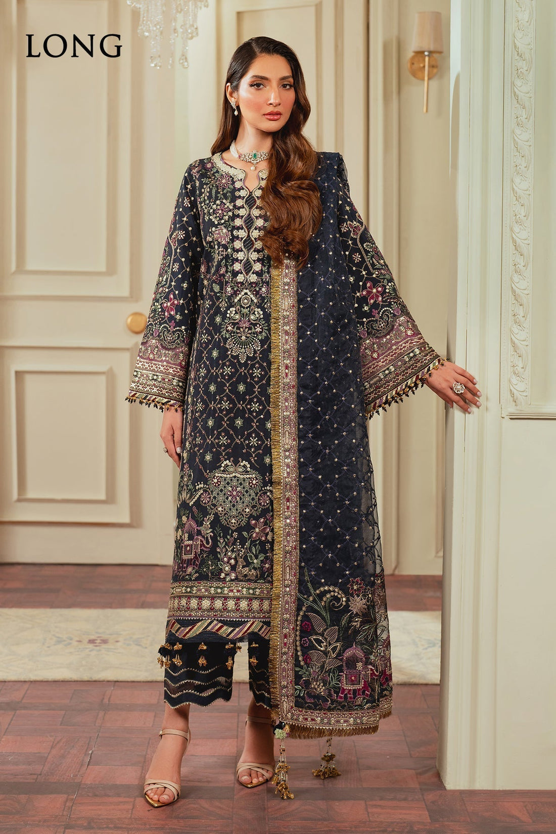 BAROQUE__EMBROIDERED SILK CH13-07 STITCHED
