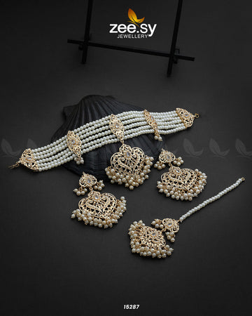 Hyderabadi Guluband Necklace - House Of Zarish