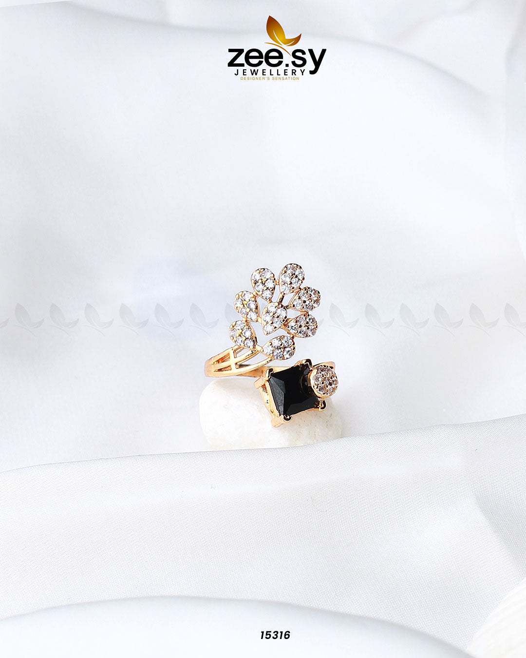 Delicate Leaf Ring - House Of Zarish