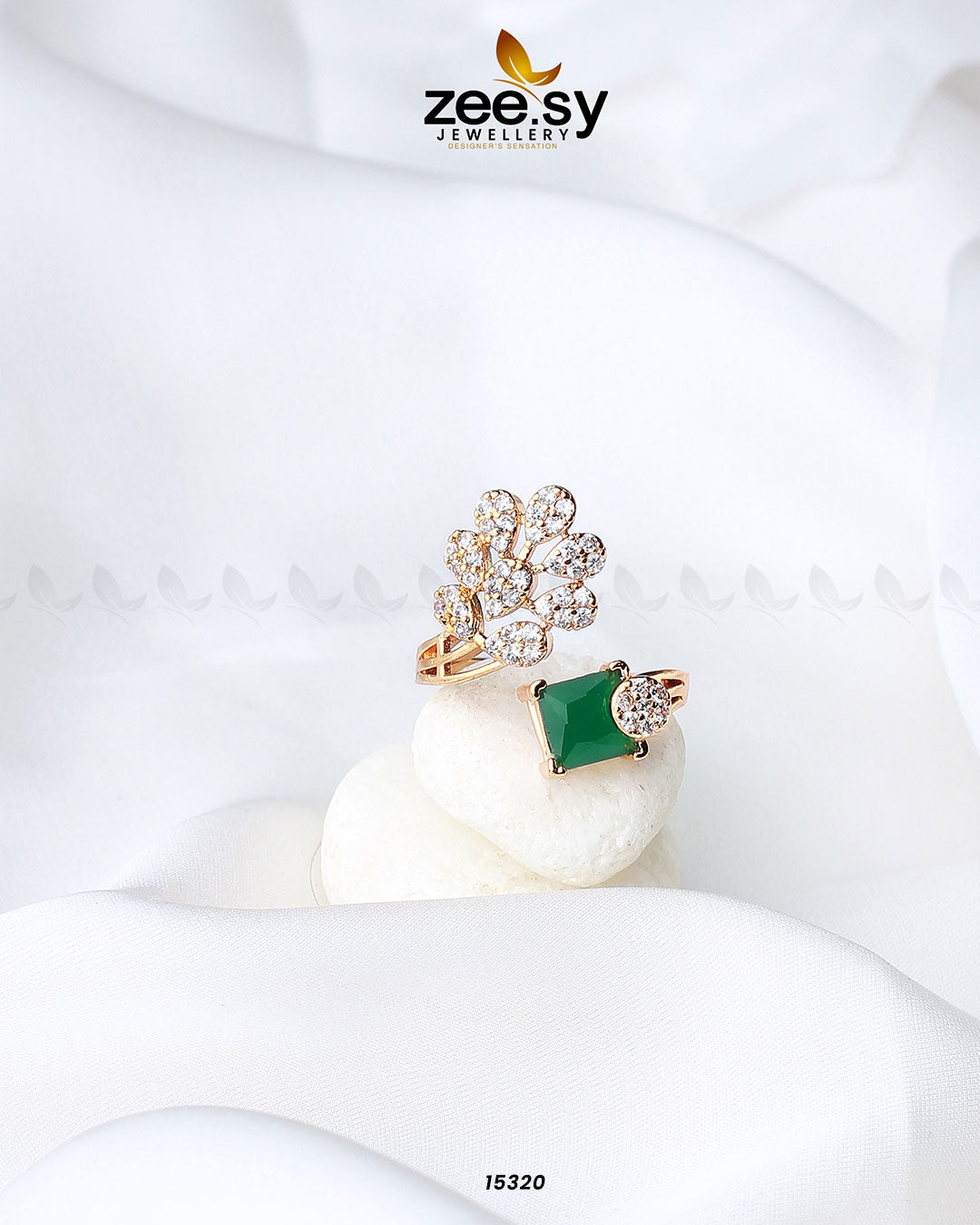 Delicate Leaf Ring - House Of Zarish
