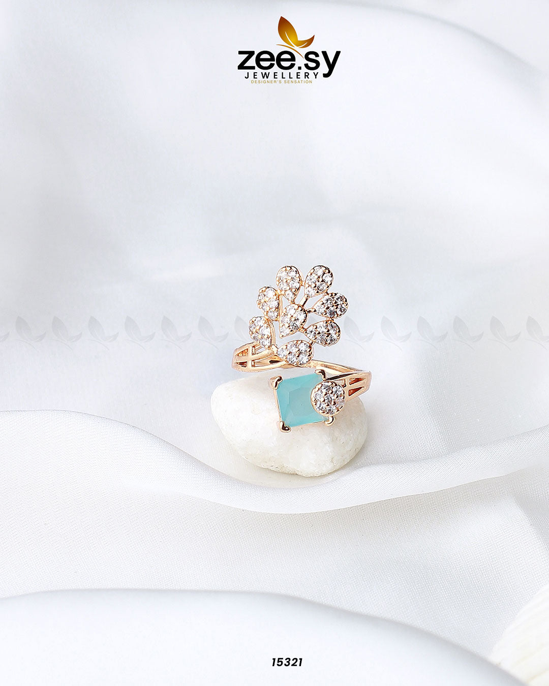 Delicate Leaf Ring - House Of Zarish