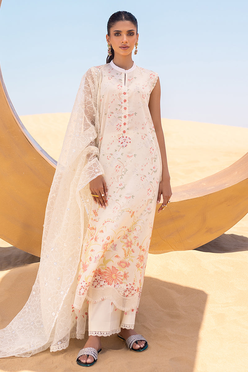 Cross Stitch | Eid Lawn 24 | IVORY GLOW - House Of Anaya