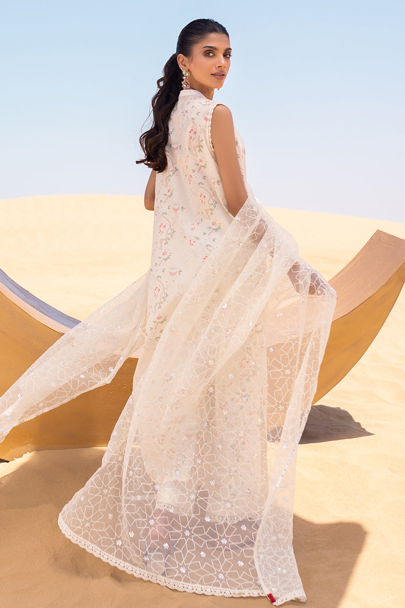 Cross Stitch | Eid Lawn 24 | IVORY GLOW - House Of Anaya