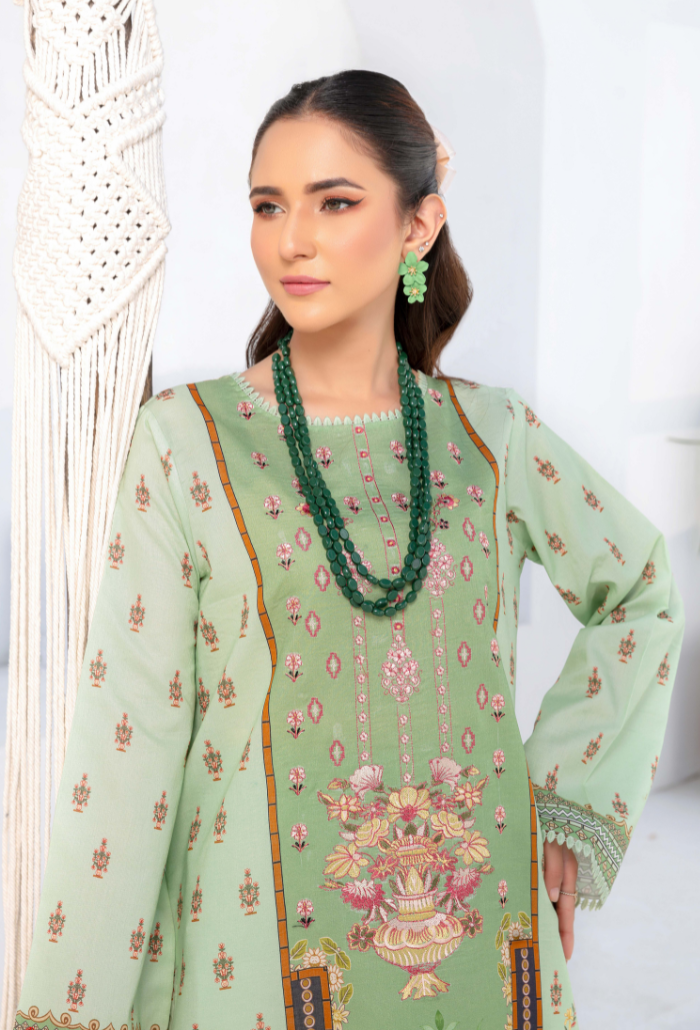 Humdum | Saira Bano Lawn 24 | D02 - House Of Anaya
