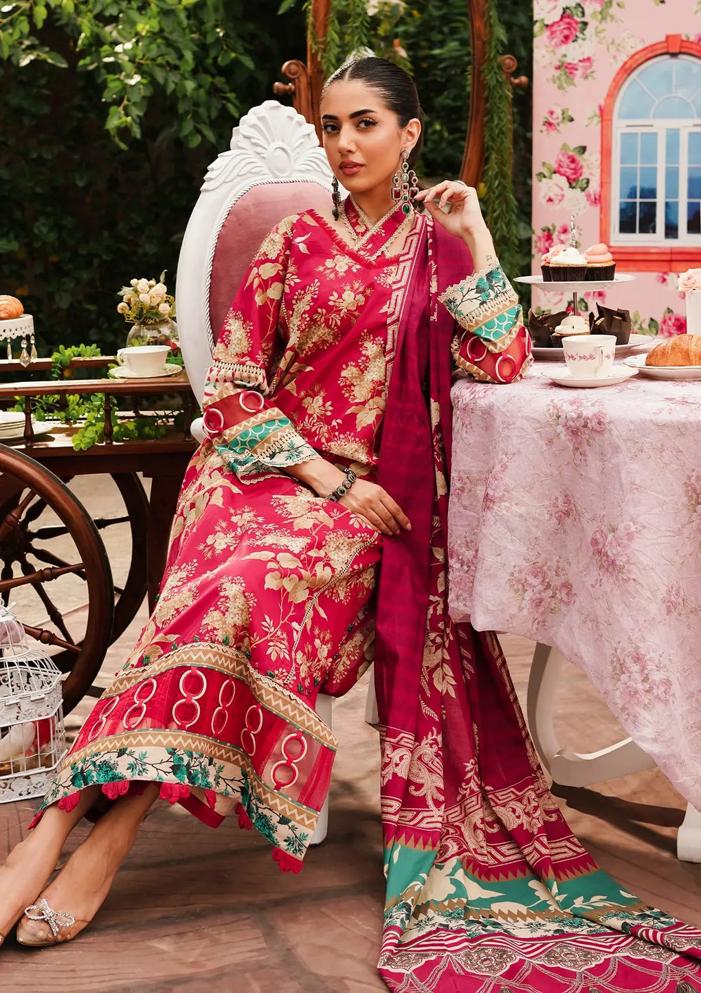 Elaf Premium | Printed Collection 24 | EEP-04A - Flores de Amor - House Of Anaya