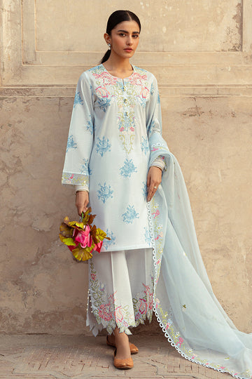 Cross Stitch | Premium Lawn 24 | DAWN MIST - House Of Anaya