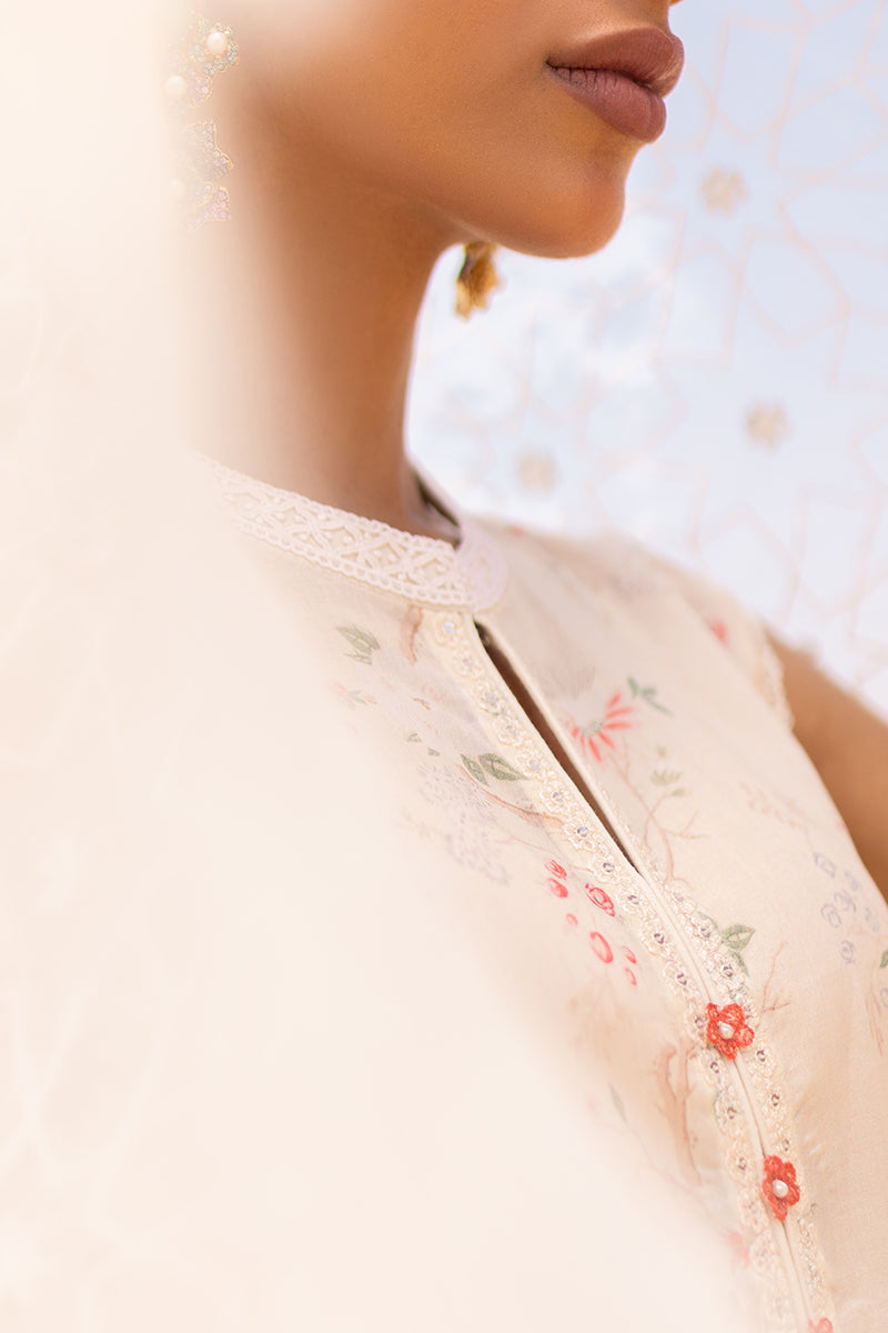 Cross Stitch | Eid Lawn 24 | IVORY GLOW - House Of Anaya