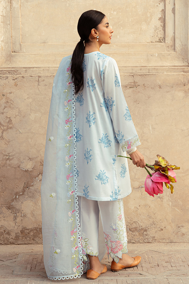 Cross Stitch | Premium Lawn 24 | DAWN MIST - House Of Anaya