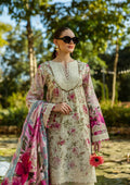 Elaf Premium | Print Chikankari 25 | ELK-06B ROSES & WHITES