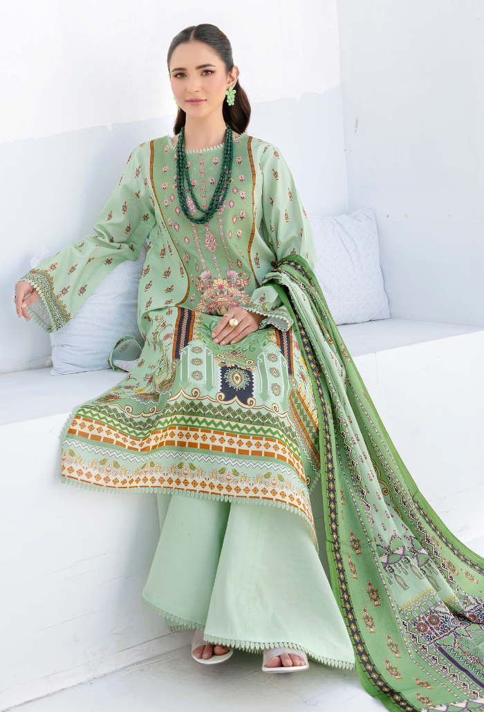 Humdum | Saira Bano Lawn 24 | D02 - House Of Anaya