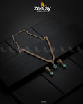 Nargis Zircon Necklace - House Of Zarish