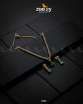 Nargis Zircon Necklace - House Of Zarish