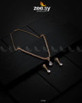 Nargis Zircon Necklace - House Of Zarish
