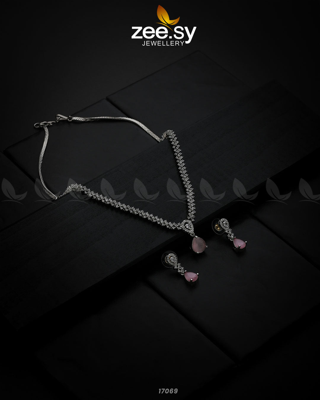 Nargis Zircon Necklace - House Of Zarish