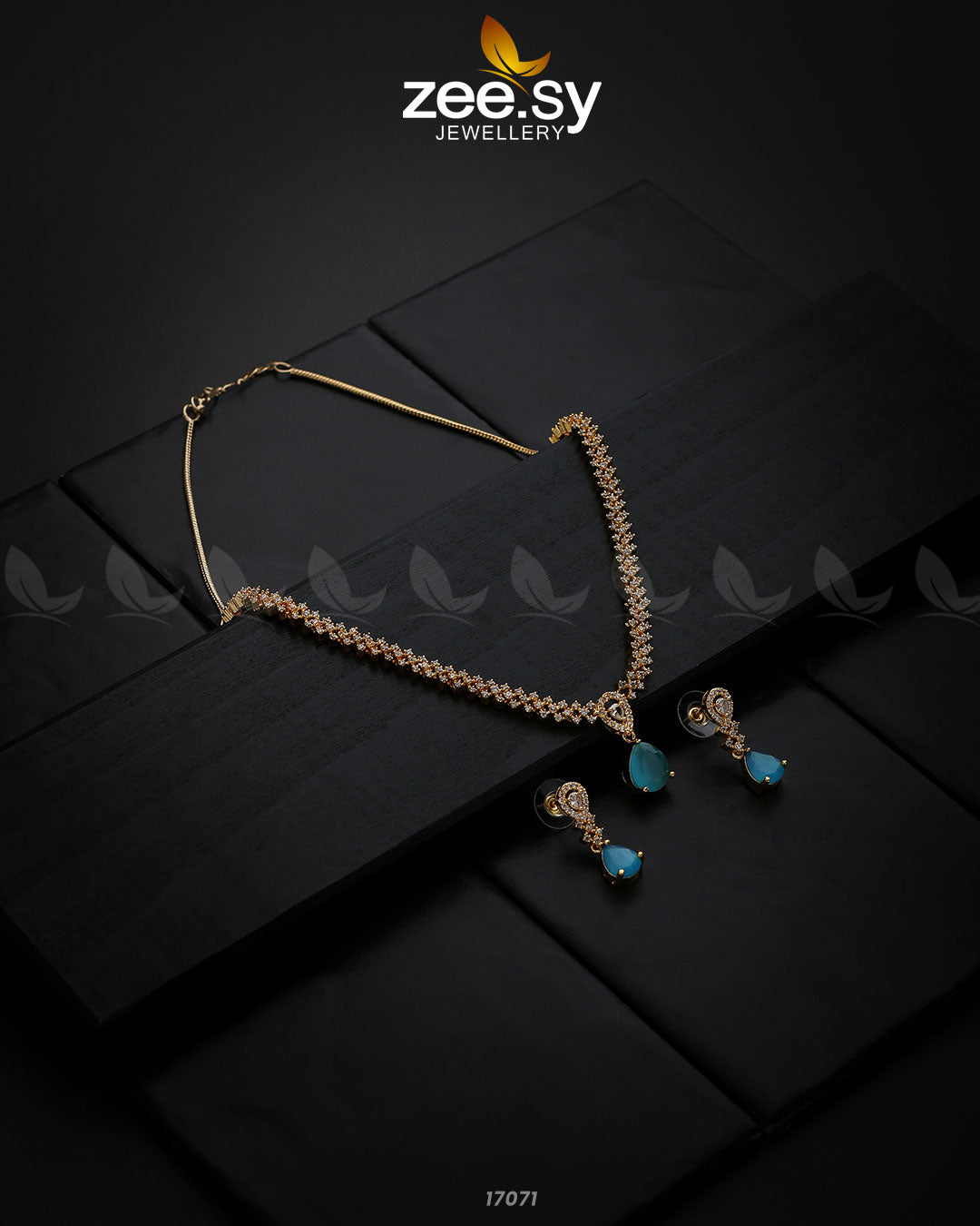 Nargis Zircon Necklace - House Of Zarish