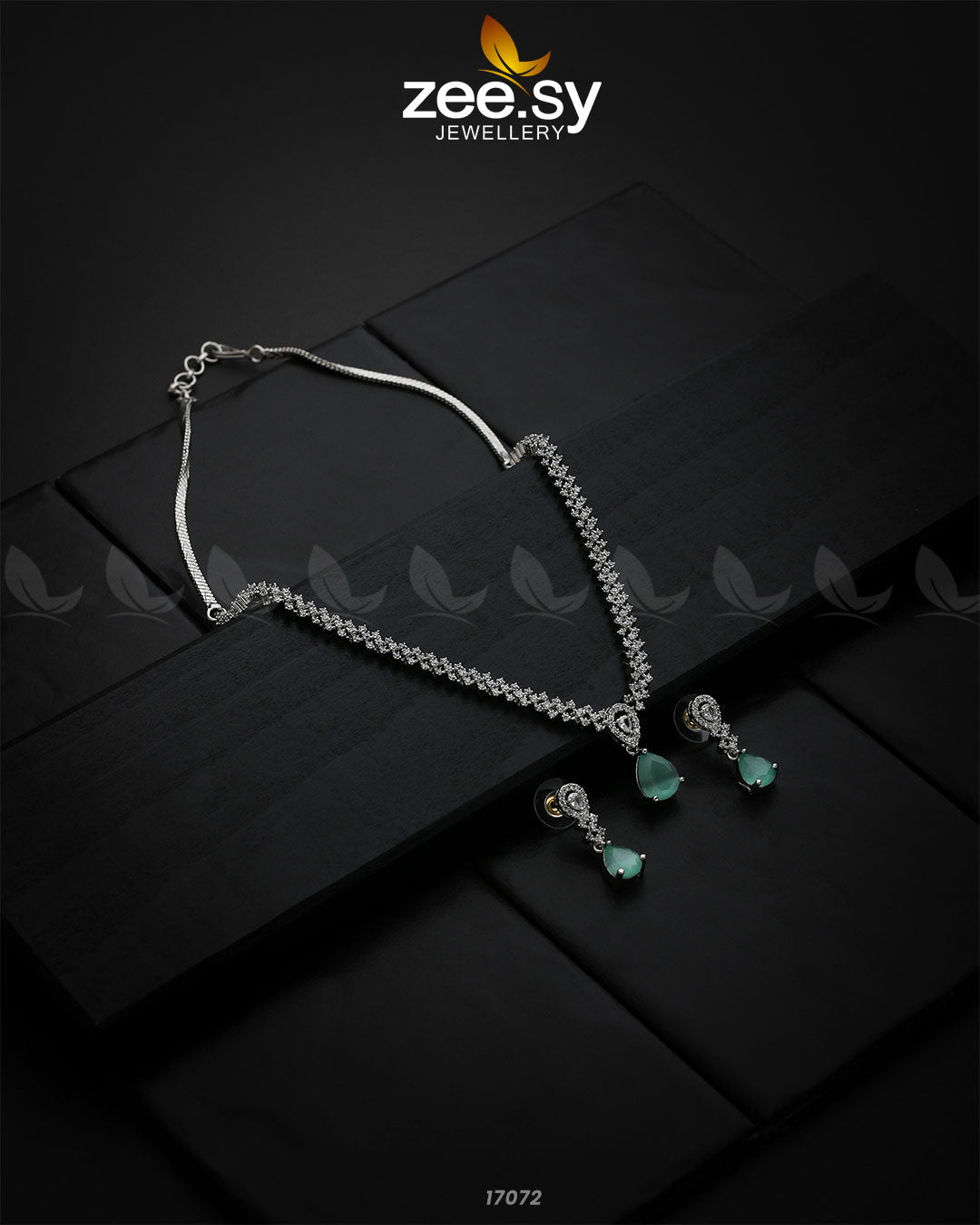 Nargis Zircon Necklace - House Of Zarish
