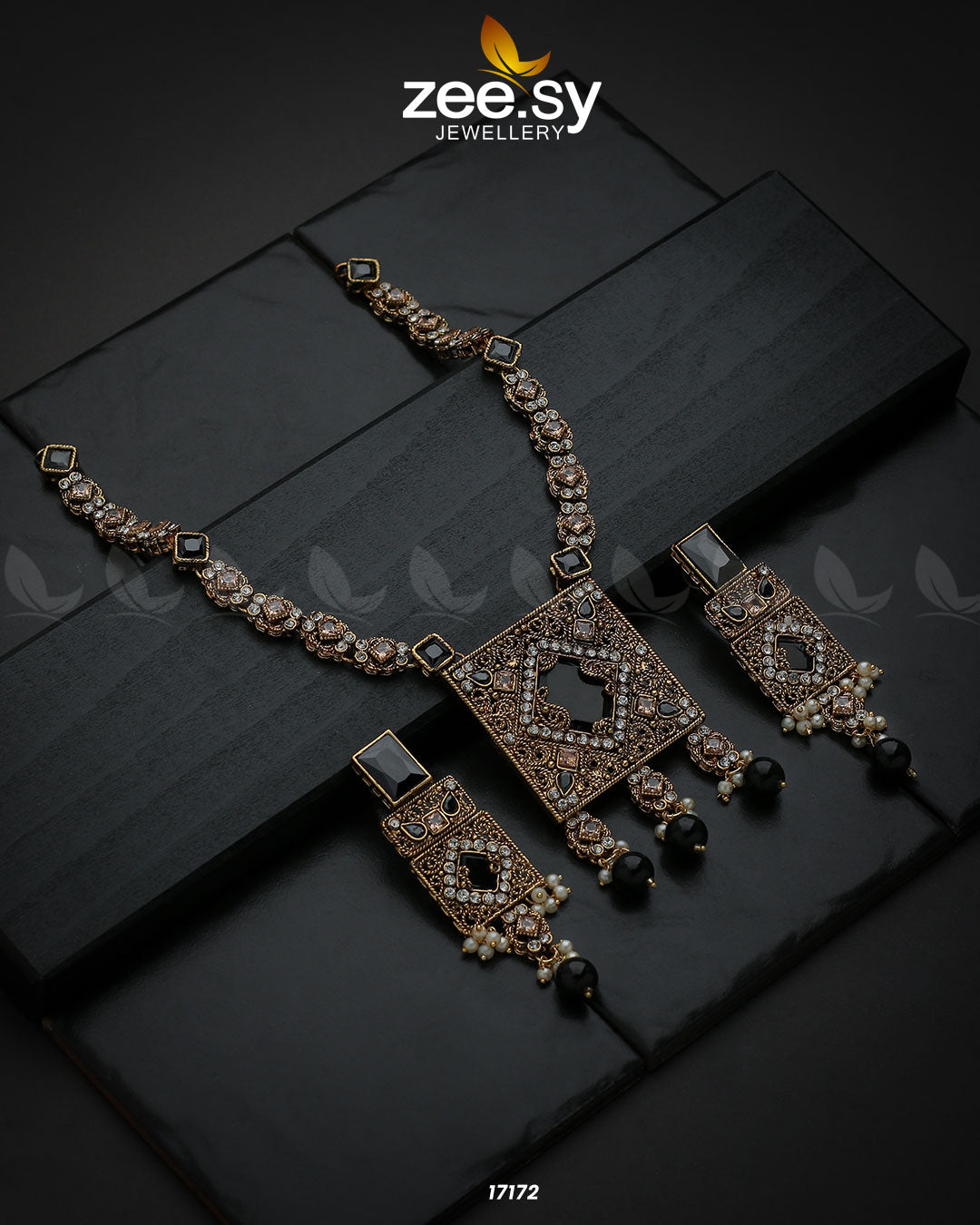 Captivating Crystals Necklace - House Of Zarish