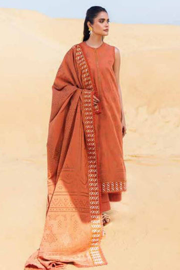 Cross Stitch | Eid Lawn 24 | RUSSET DUSK - House Of Anaya