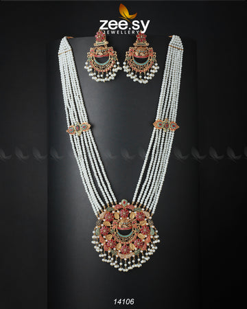 Cascading Mala Necklace - House Of Zarish