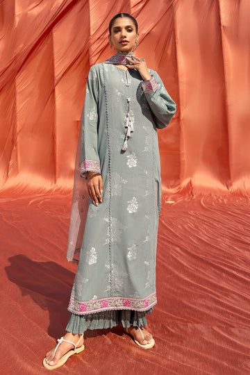 Cross Stitch | Eid Lawn 24 | SILVER SHINE - House Of Anaya