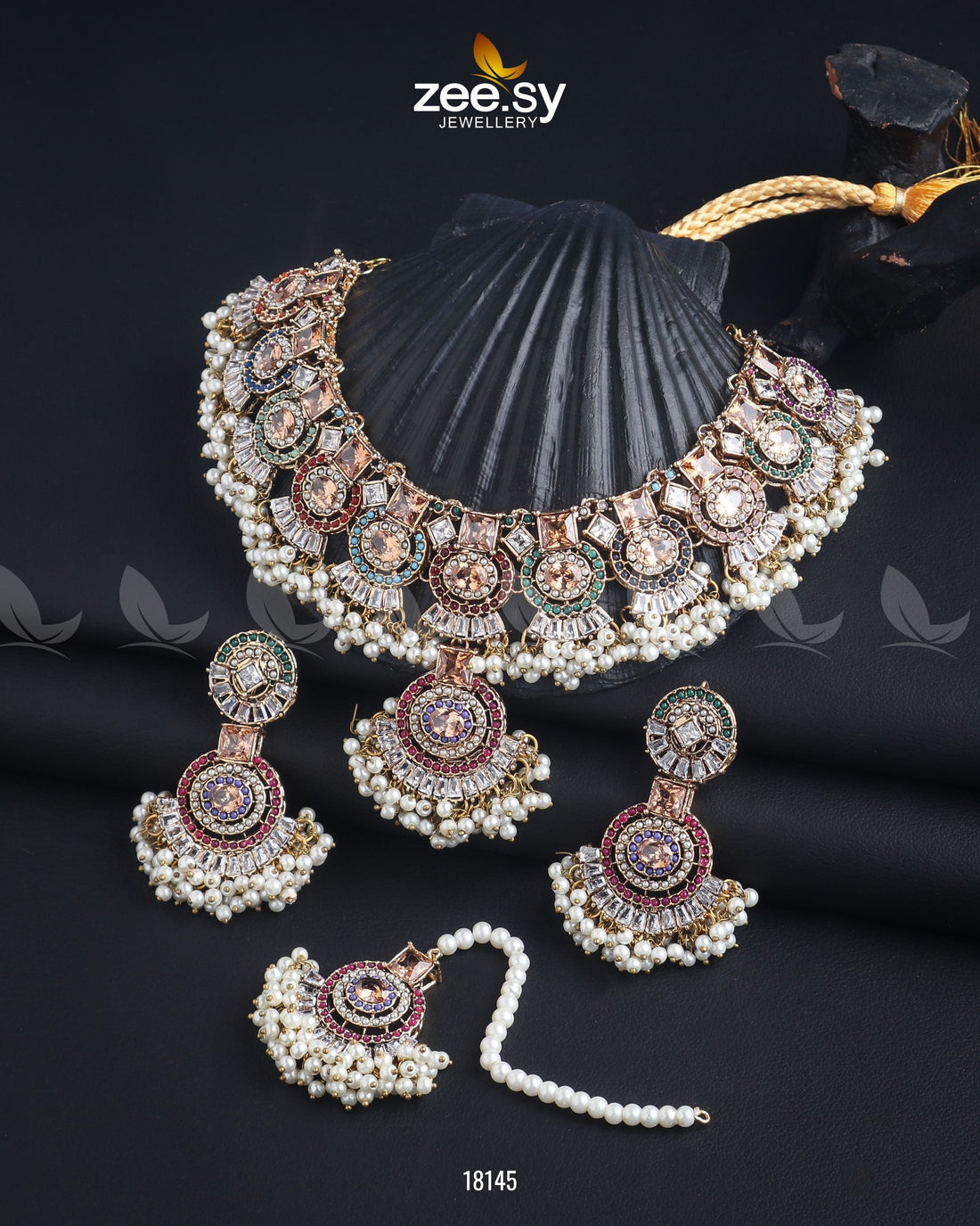 Anaya Necklace Set - House Of Zarish