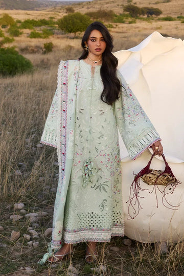 Suffuse Seroli | Mint Green Embroidered Lawn Eid Suit