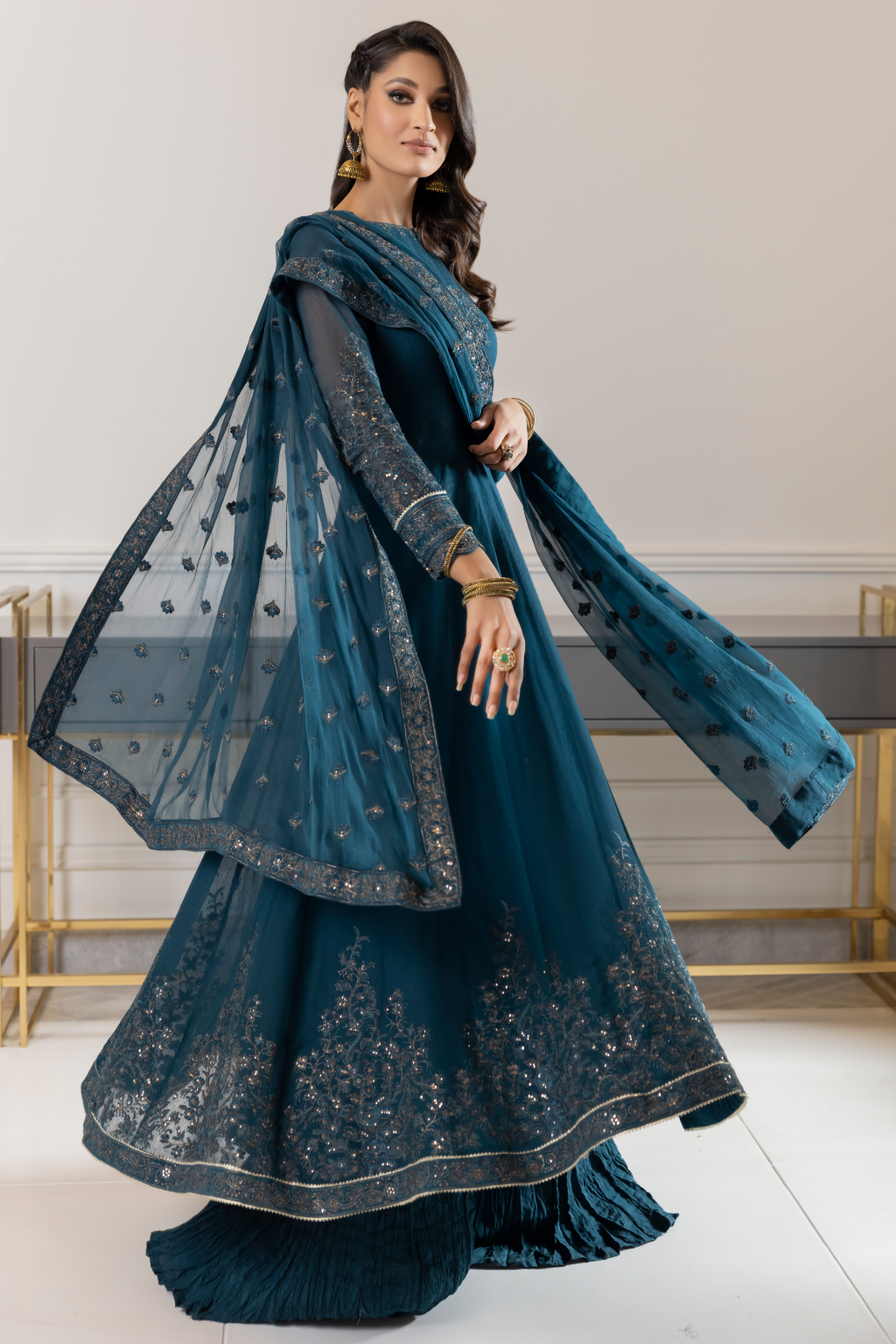 Iznik | Ready to Wear | IP-169 - BLUE DELPHINIUM