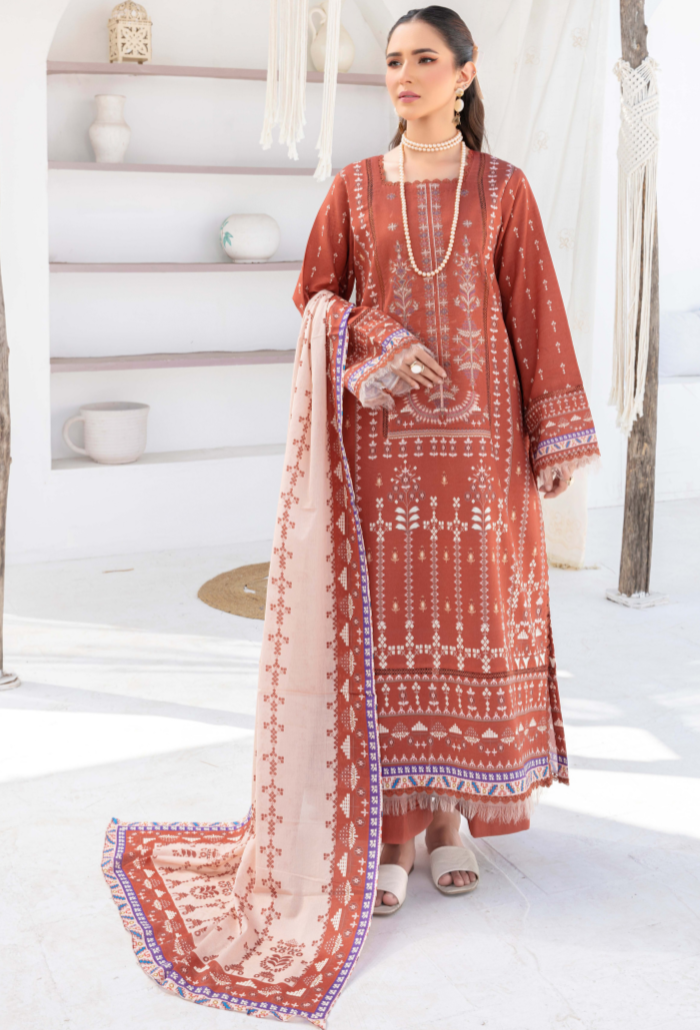 Humdum | Saira Bano Lawn 24 | D03 - House Of Anaya