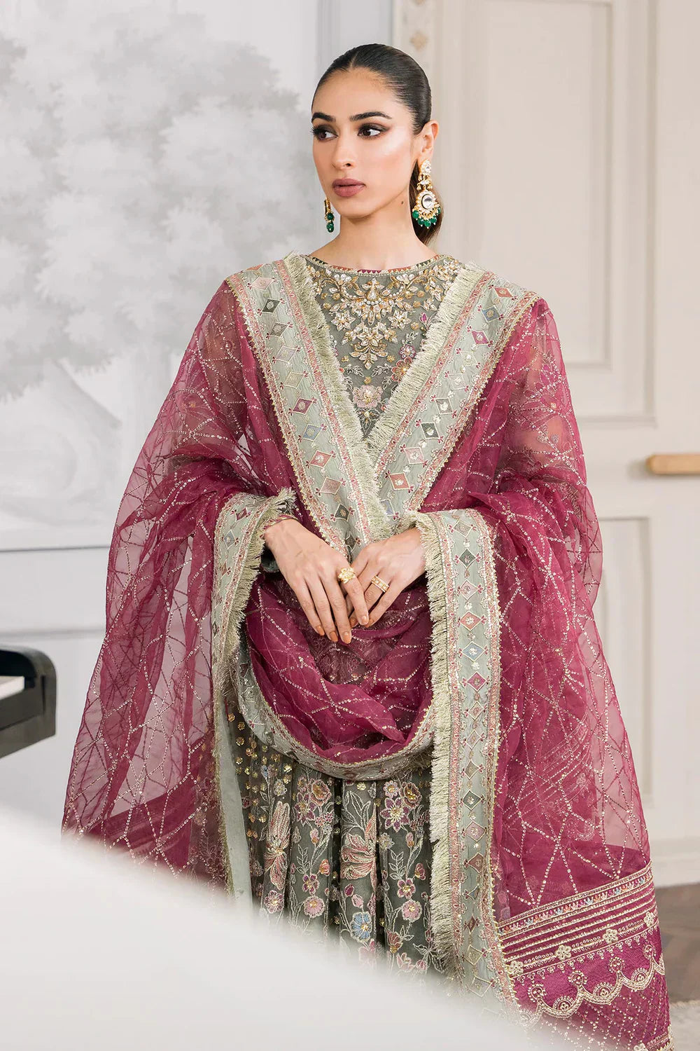 Baroque | Chantelle Embroidered Collection 2024 | CH12-02 - House Of Anaya