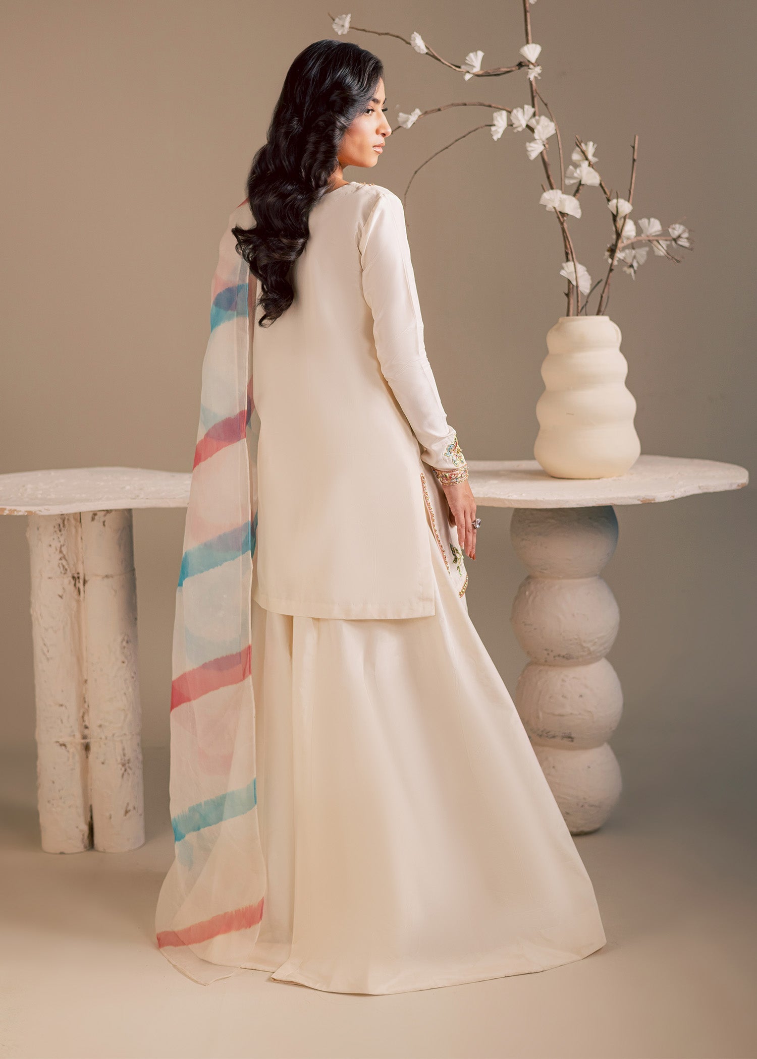 Maria Osama Khan | Noir Bliss Luxury Formals | Pearl Whisper