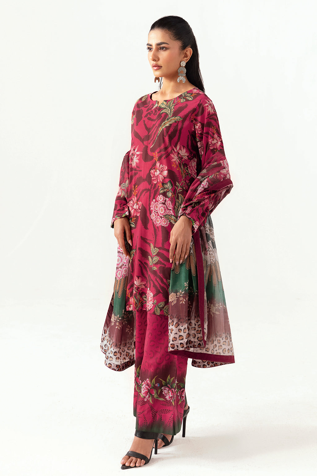 Ramsha | Pinted Lawn | RP-102 - House Of Anaya