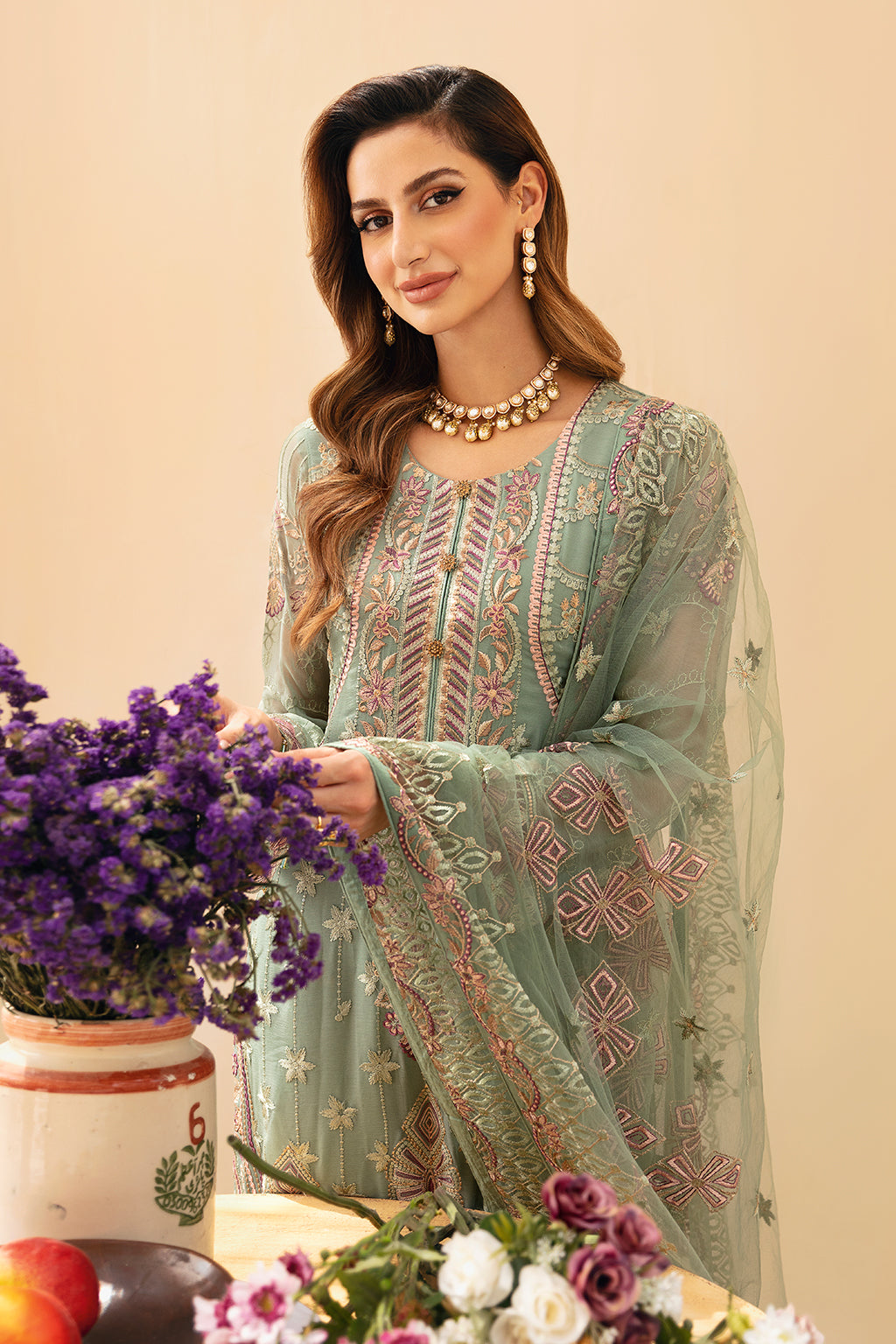 Ramsha | Chevron Chiffon Collection |A-901 - House Of Anaya